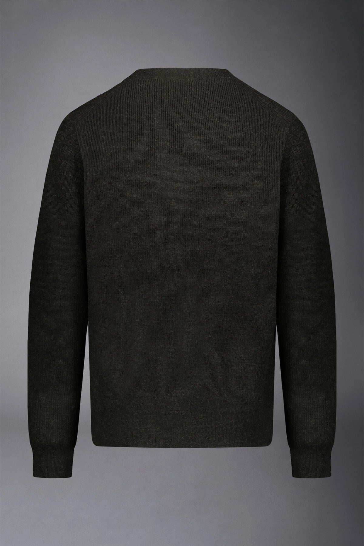 Men's roundneck sweater with English rib knitting regular fit