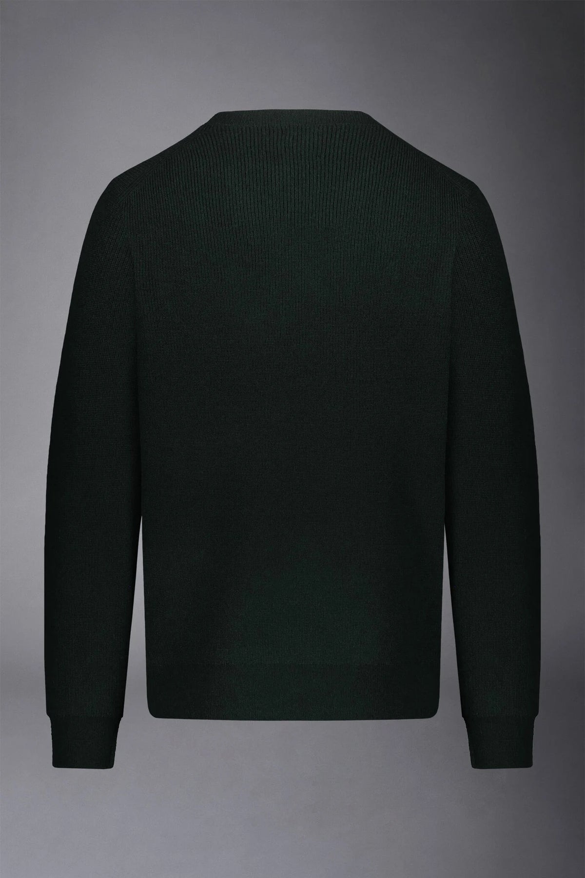 Men's roundneck sweater with English rib knitting regular fit