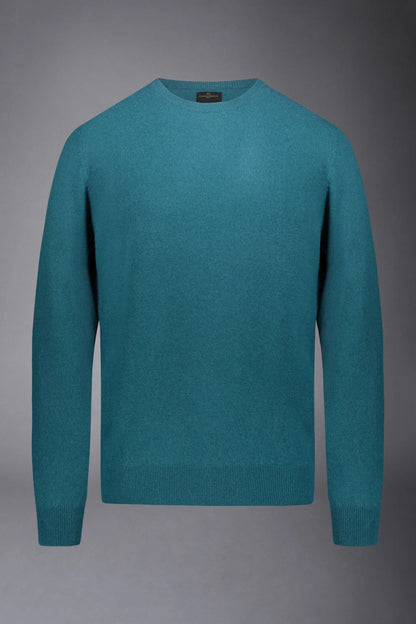 Men's crew neck wool blend lambswool regular fit sweater