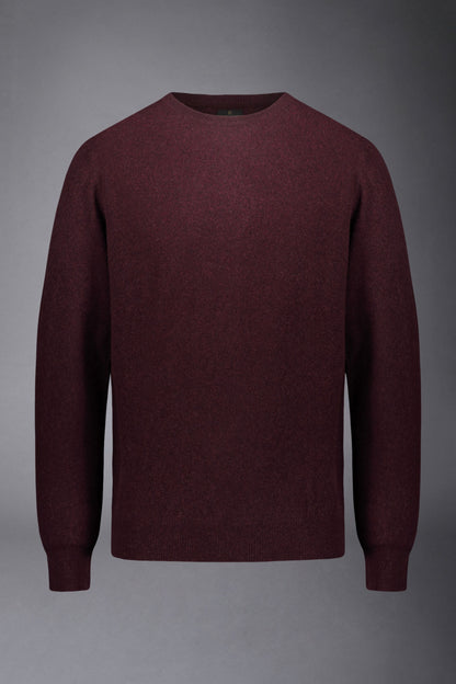 Men's crew neck wool blend lambswool regular fit sweater