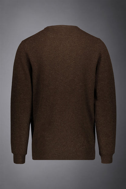 Men's crew neck wool blend lambswool regular fit sweater