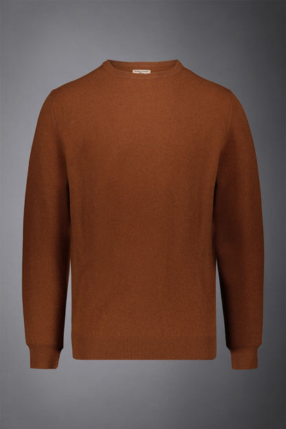 Men's crew neck wool blend lambswool regular fit sweater