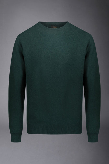 Men's crew neck wool blend lambswool regular fit sweater