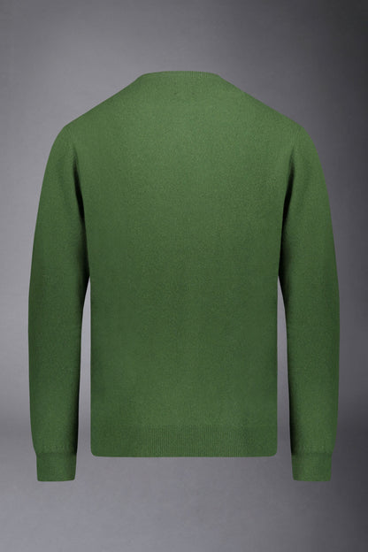 Men's crew neck wool blend lambswool regular fit sweater