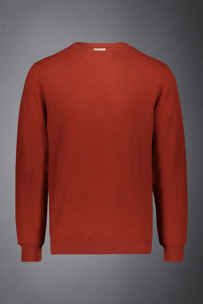 Men's crew neck wool blend lambswool regular fit sweater