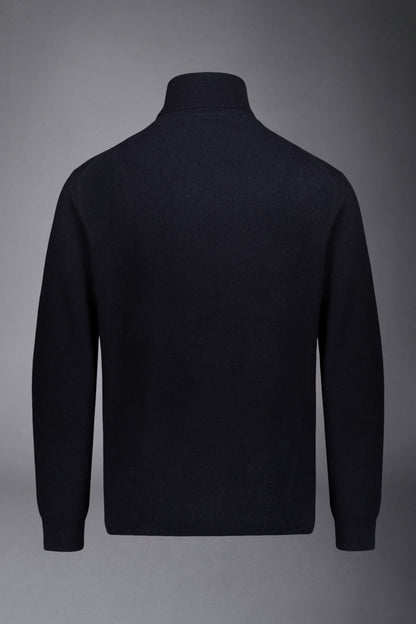 Men's turtleneck lambswool blend regular fit sweater