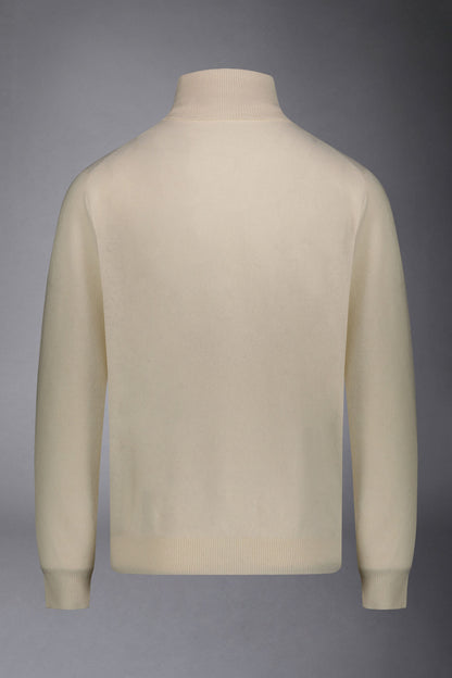 Men's turtleneck lambswool blend regular fit sweater