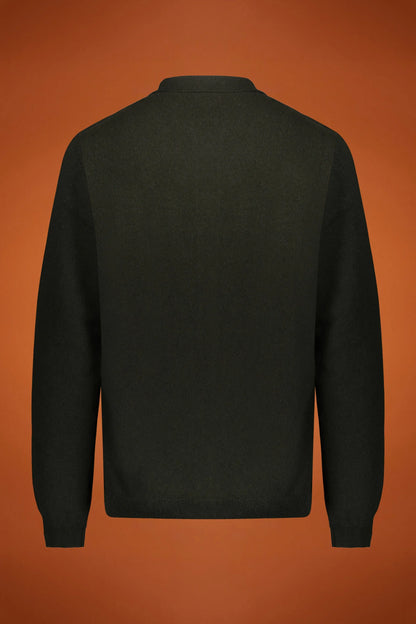 Genderless 100% cashmere regular fit polo shirt