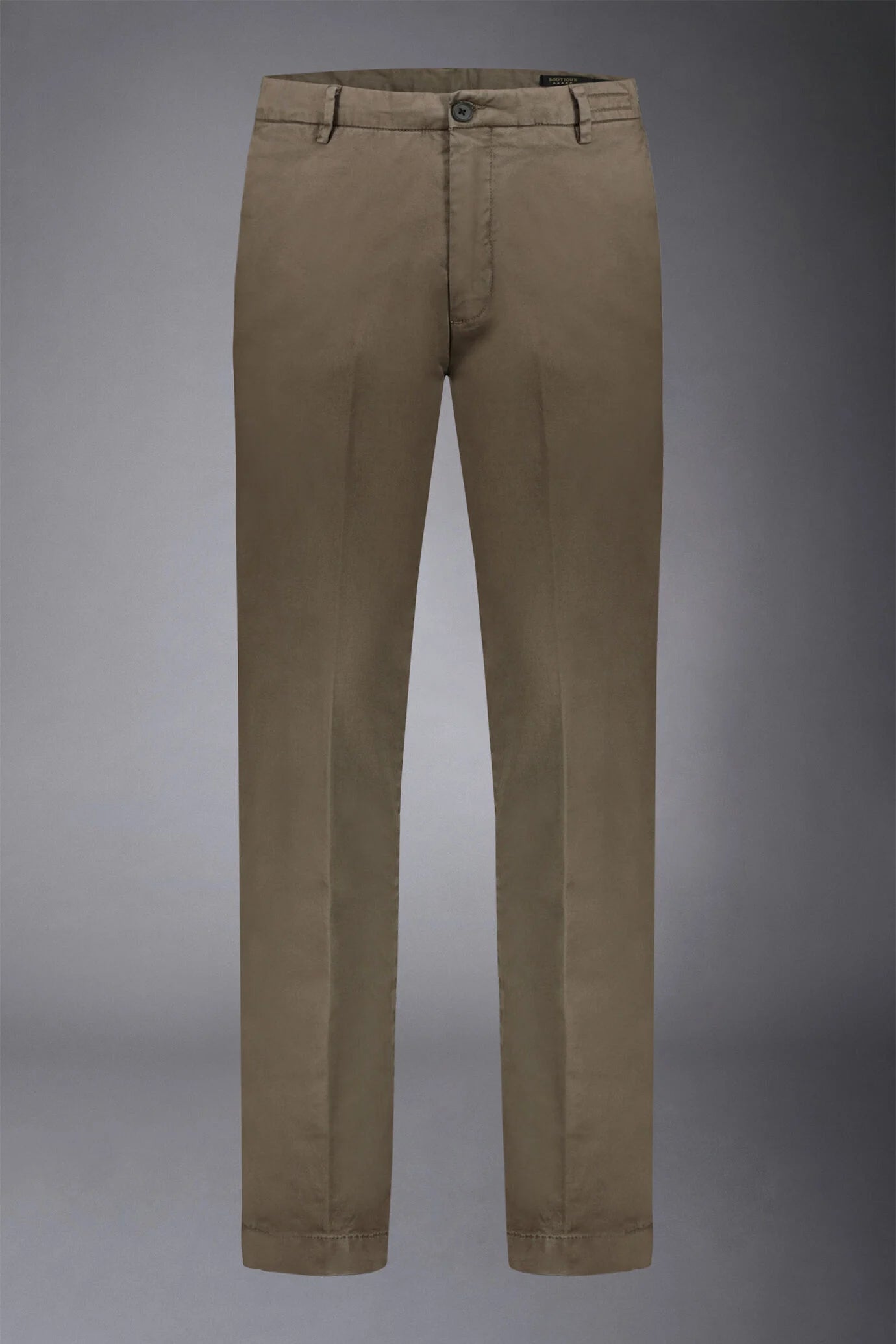 Men's classic chino pants regular fit twill construction