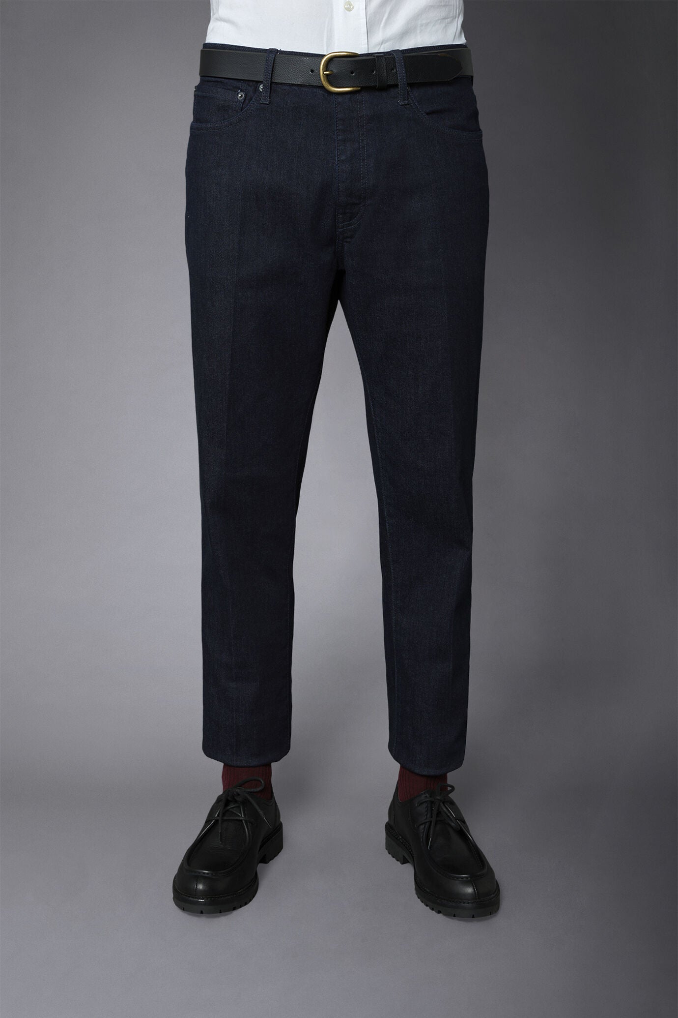Men's 5-pocket jeans regular fit denim fabric