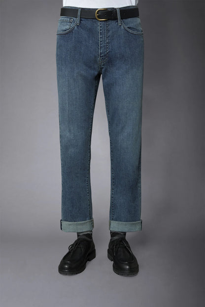 Men's 5-pocket jeans regular fit denim fabric