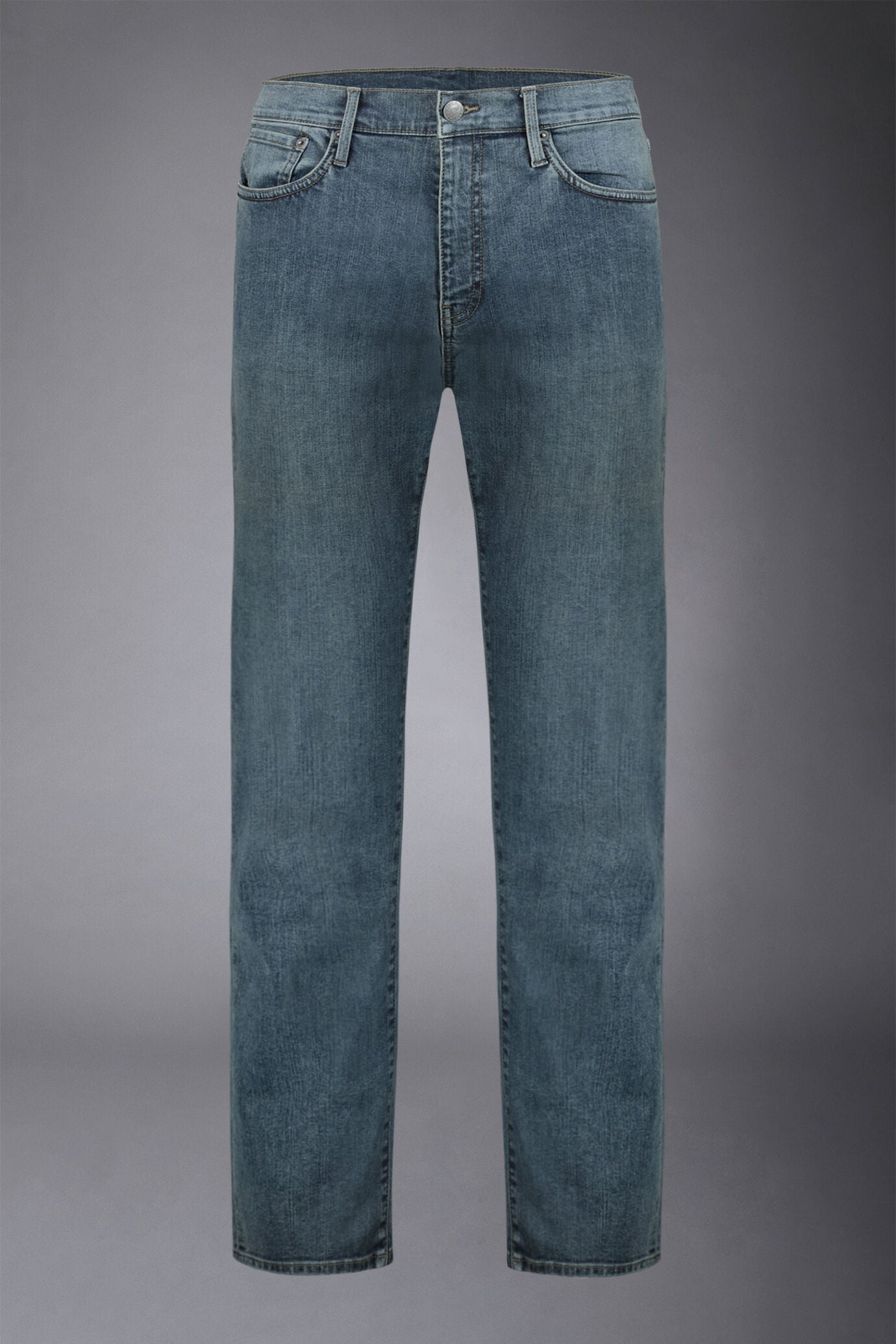 Men's 5-pocket jeans regular fit denim fabric