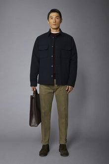 Men's 5-pocket pants washed twill fabric regular fit