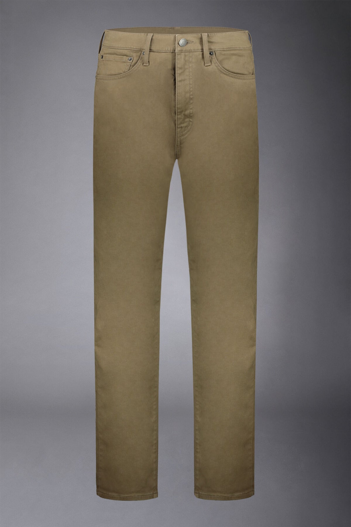 Men's 5-pocket pants washed twill fabric regular fit