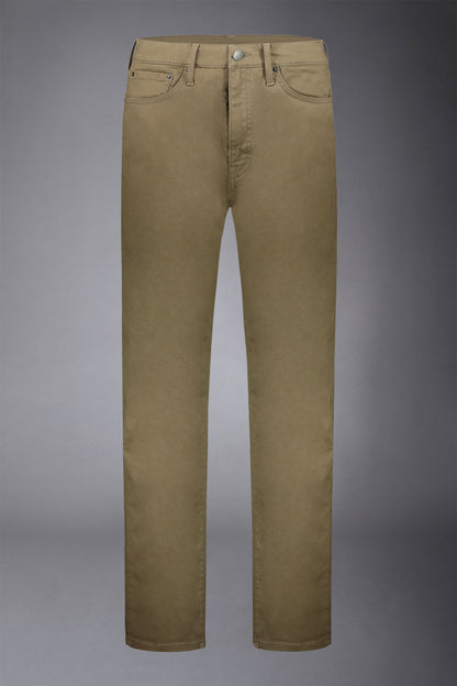 Men's 5-pocket pants washed twill fabric regular fit