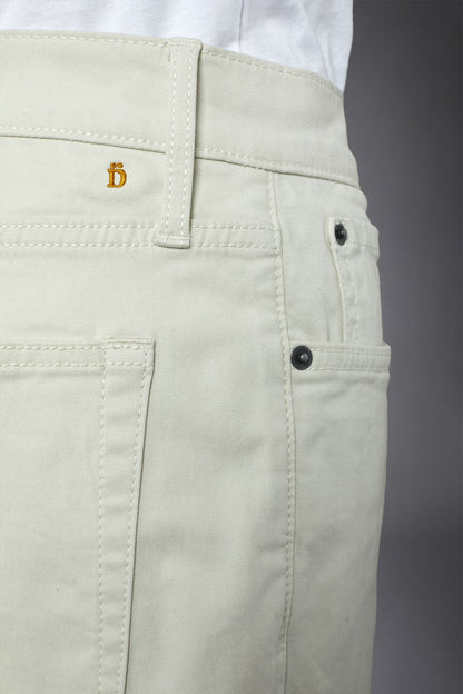 Men's 5-pocket pants washed twill fabric regular fit
