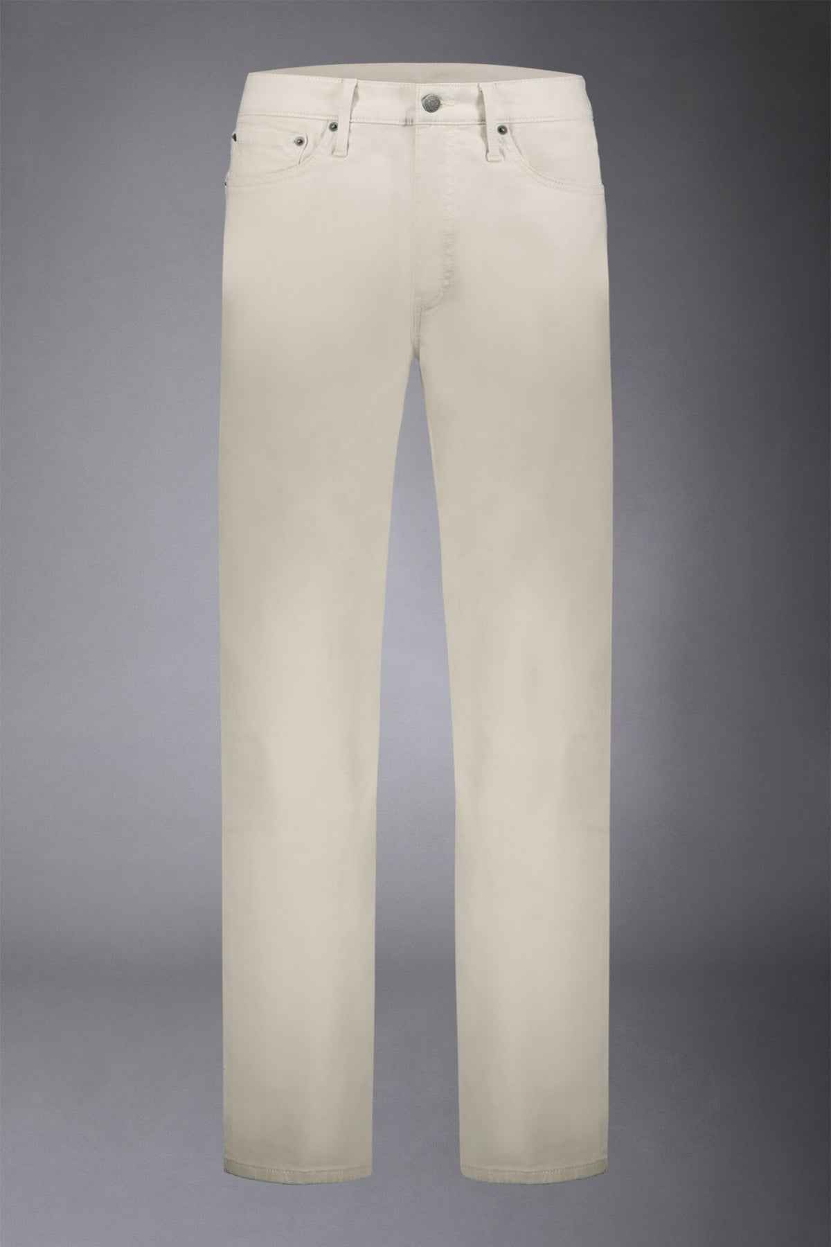 Men's 5-pocket pants washed twill fabric regular fit
