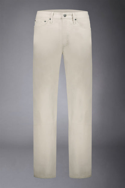 Men's 5-pocket pants washed twill fabric regular fit
