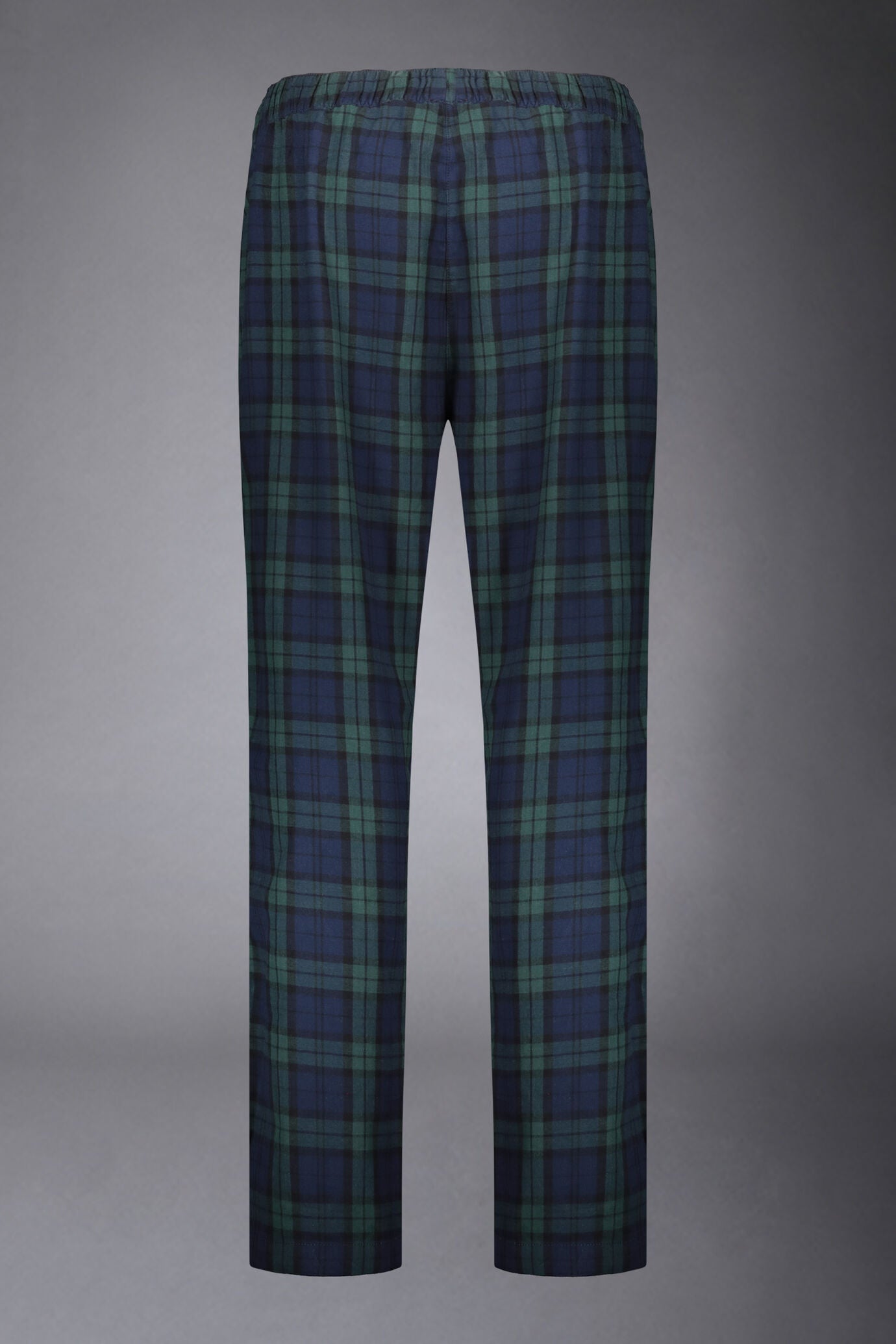 Men's tartan patterned pajamas in pure cotton