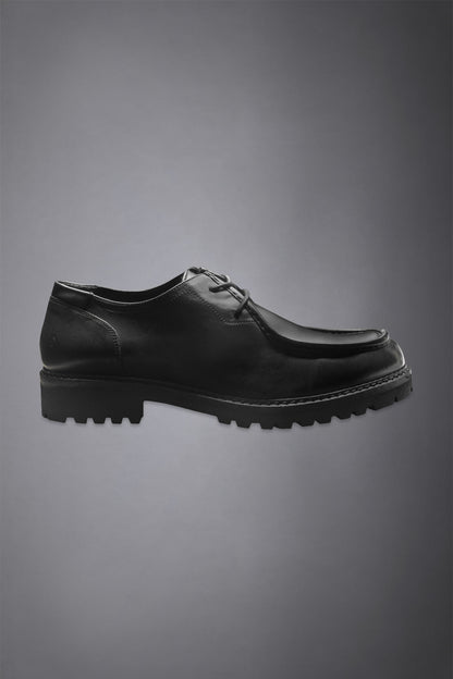 Men's 100% leather ranger shoe with rubber lug sole