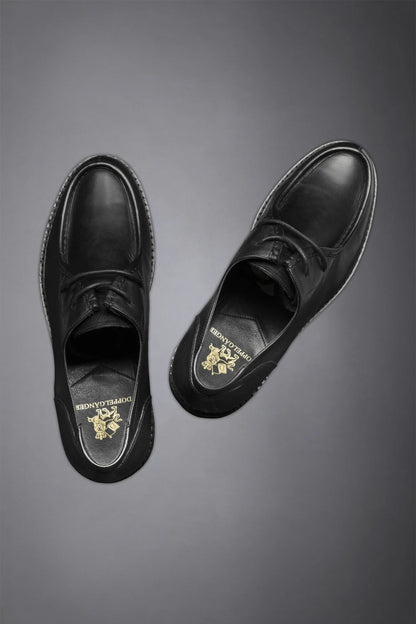 Men's 100% leather ranger shoe with rubber lug sole