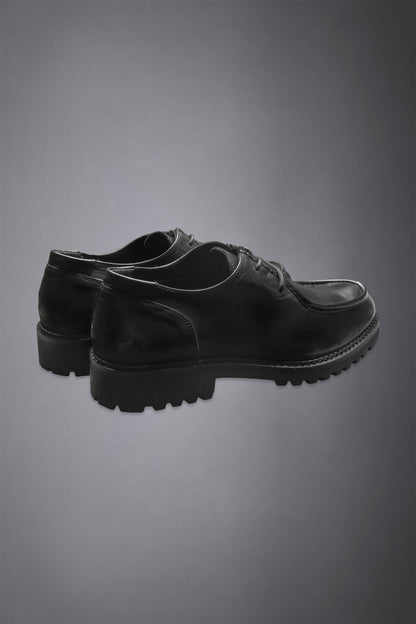 Men's 100% leather ranger shoe with rubber lug sole