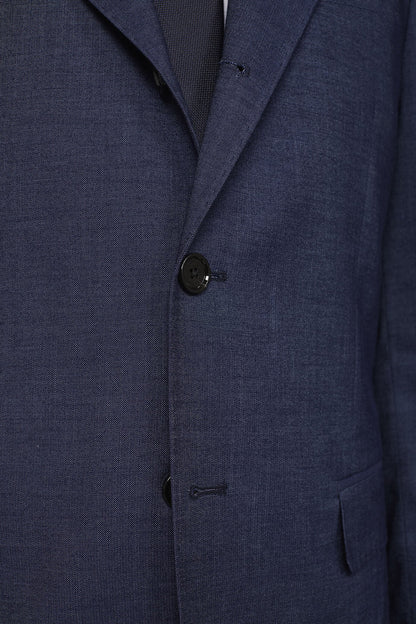 Men's single-breasted three-button regular fit suit