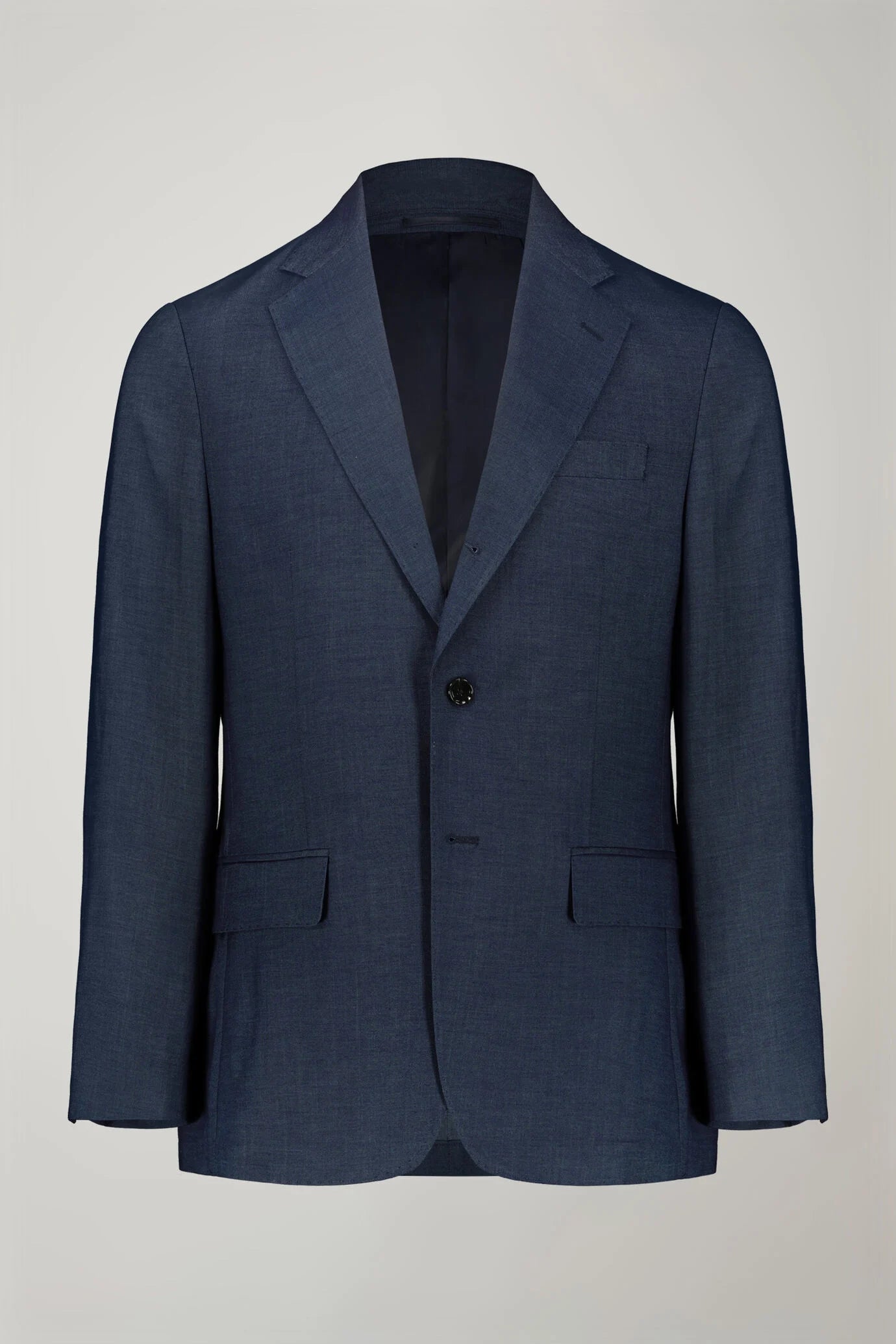 Men's single-breasted three-button regular fit suit