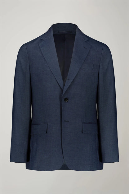 Men's single-breasted three-button regular fit suit