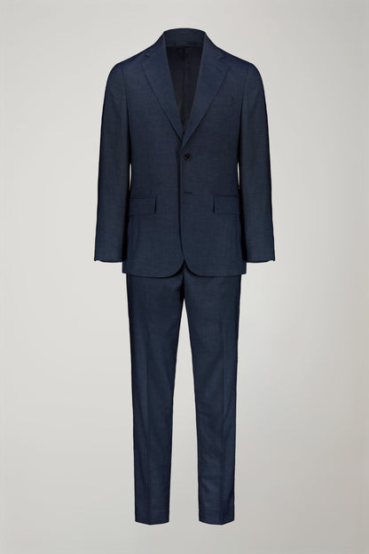 Men's single-breasted three-button regular fit suit