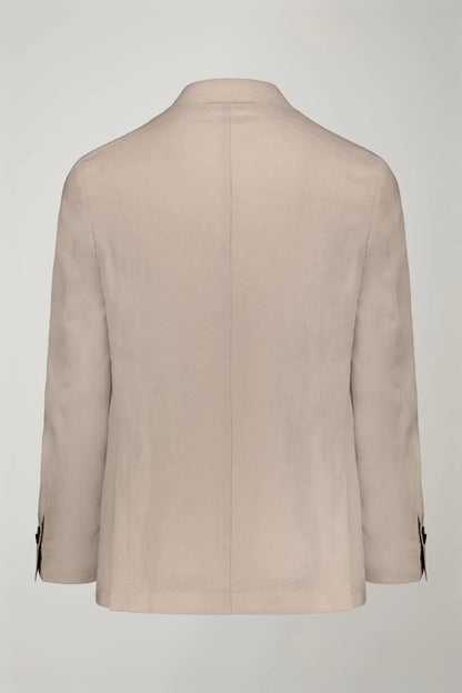 Men's single-breasted 100% linen regular fit suit