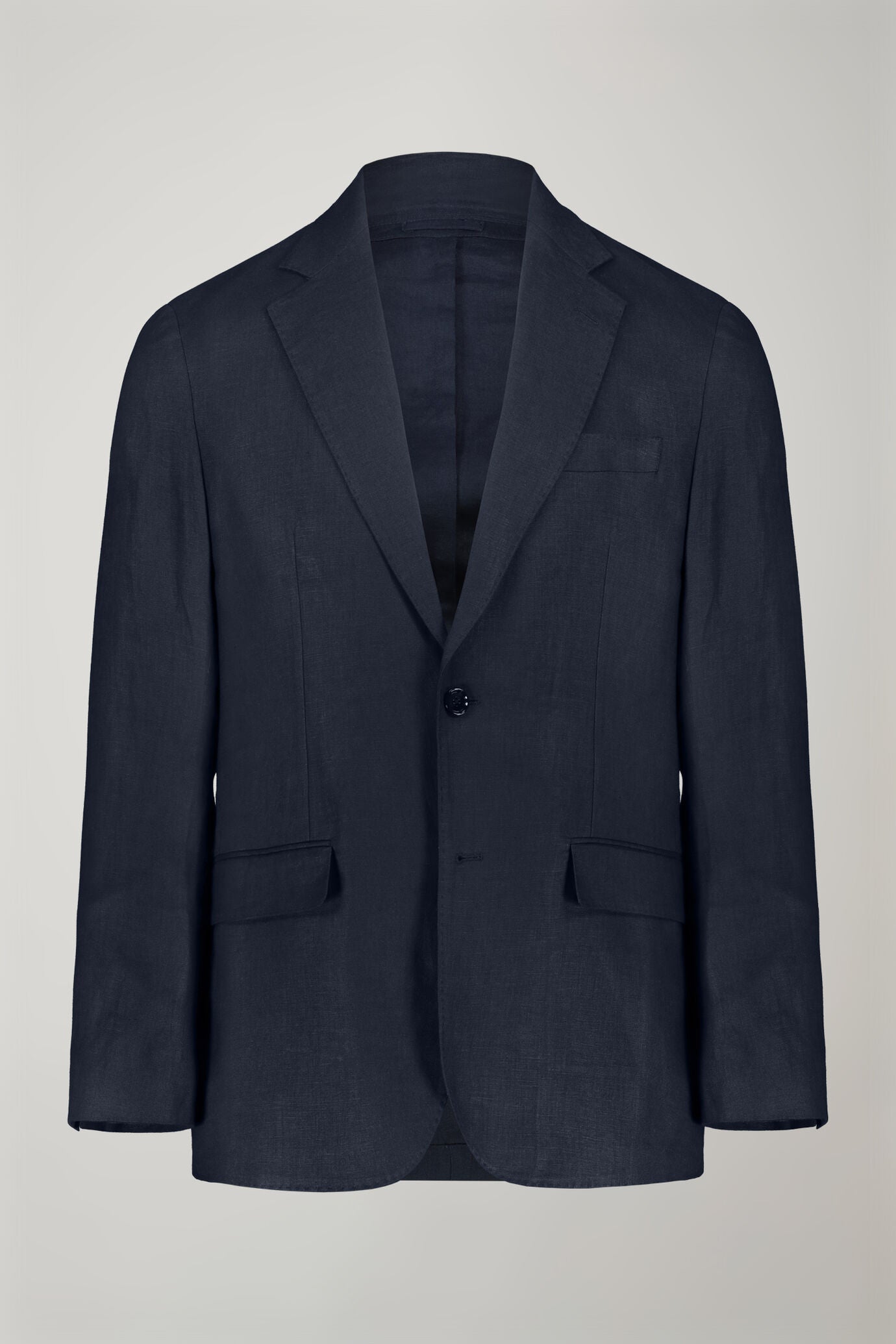 Men's single-breasted 100% linen regular fit suit