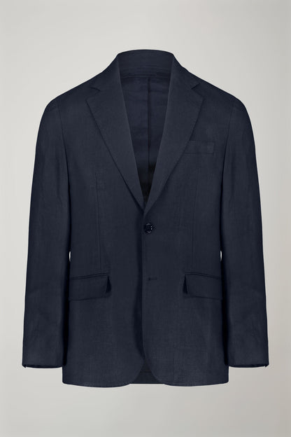 Men's single-breasted 100% linen regular fit suit