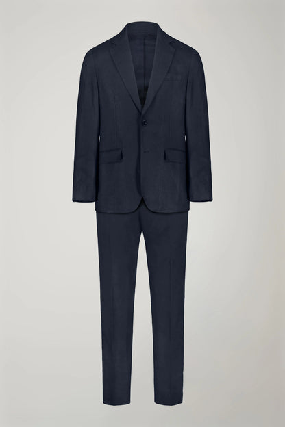 Men's single-breasted 100% linen regular fit suit