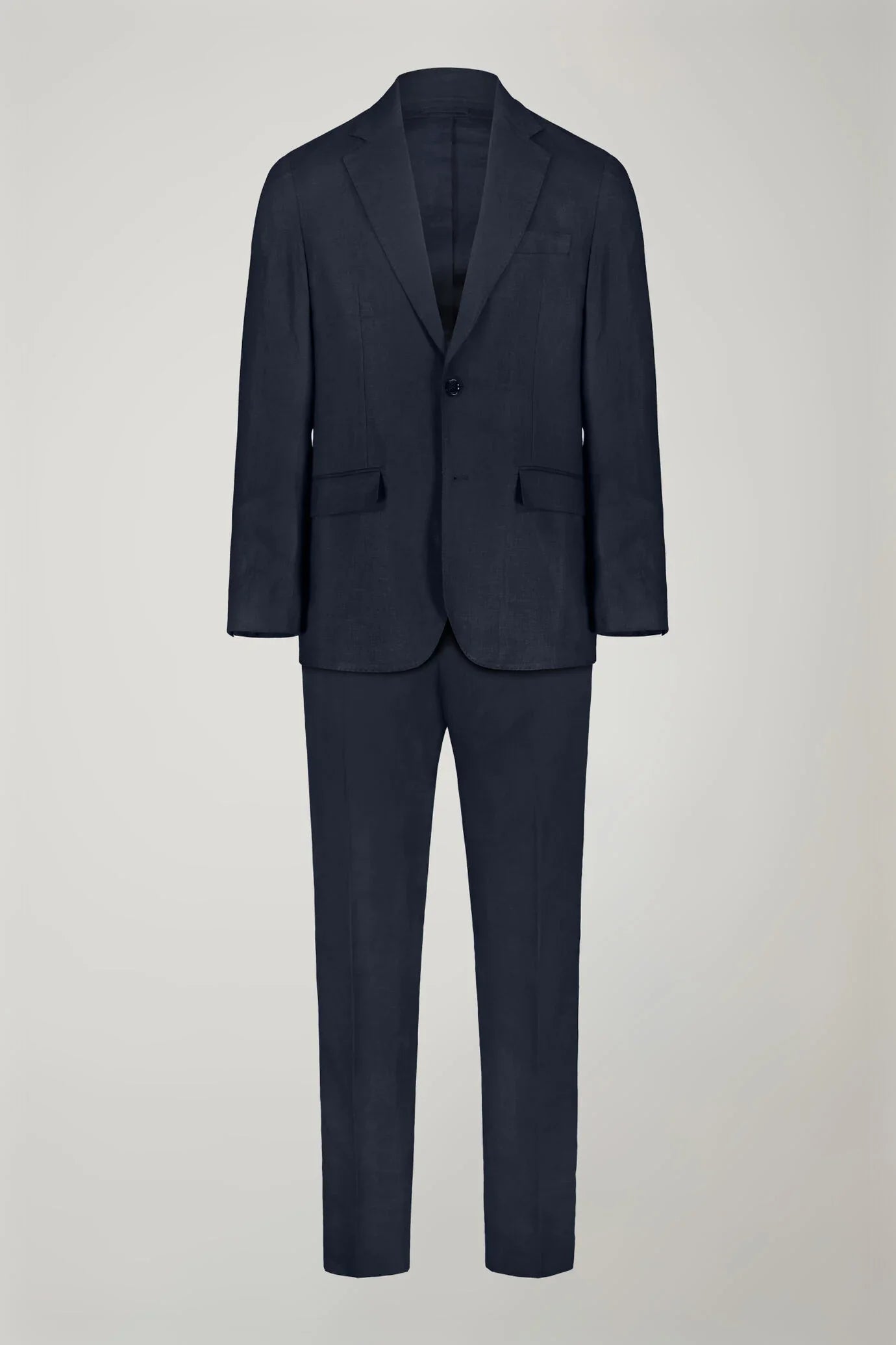 Men's single-breasted 100% linen regular fit suit