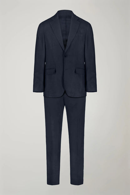 Men's single-breasted 100% linen regular fit suit