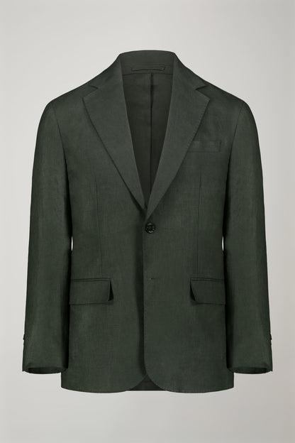 Men's single-breasted 100% linen regular fit suit