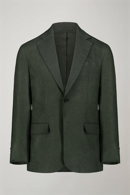Men's single-breasted 100% linen regular fit suit