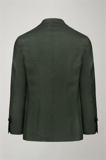 Men's single-breasted 100% linen regular fit suit