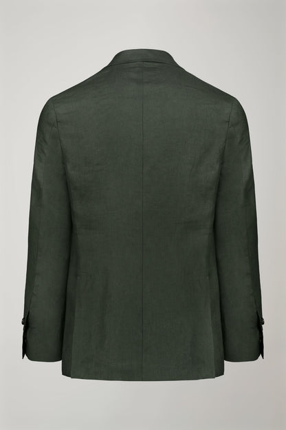 Men's single-breasted 100% linen regular fit suit