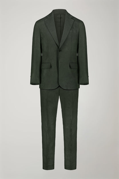 Men's single-breasted 100% linen regular fit suit