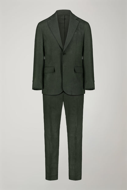 Men's single-breasted 100% linen regular fit suit