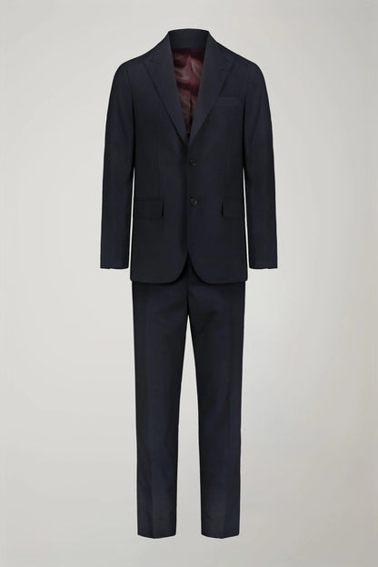 Men's single-breasted suit with peaked lapels regular fit fabric