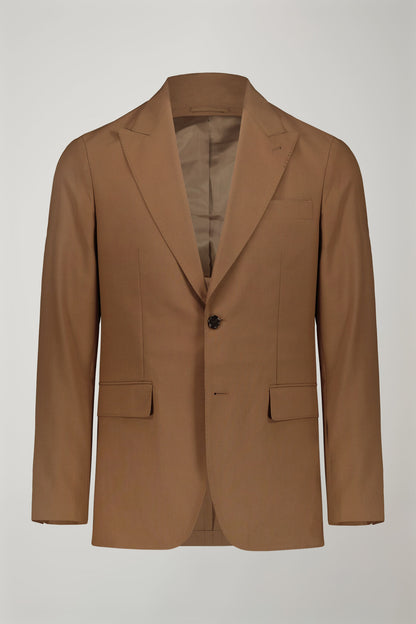 Men's single-breasted suit with peaked lapels regular fit fabric