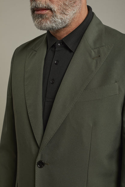 Men's single-breasted suit with peaked lapels regular fit fabric
