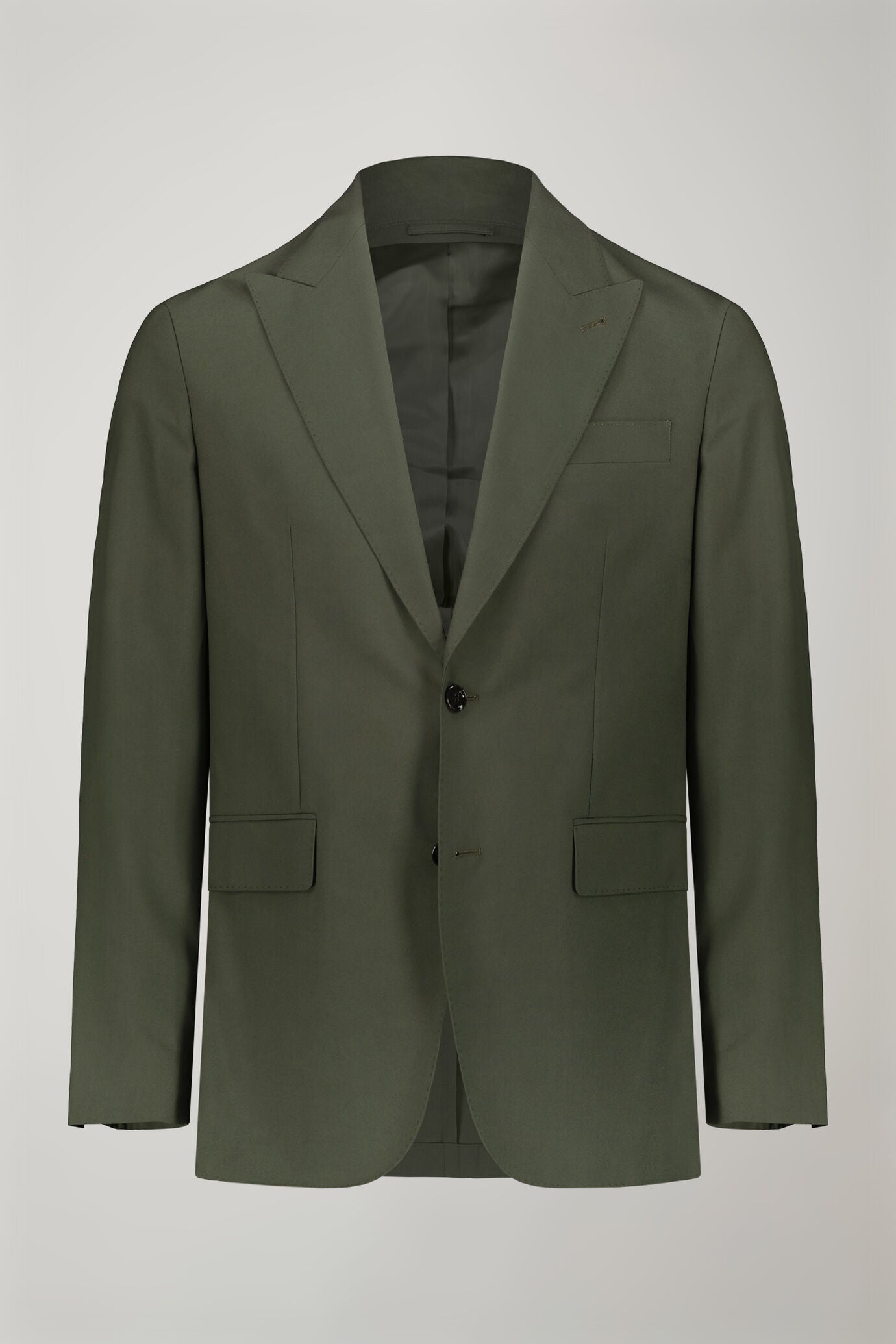 Men's single-breasted suit with peaked lapels regular fit fabric