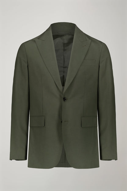 Men's single-breasted suit with peaked lapels regular fit fabric