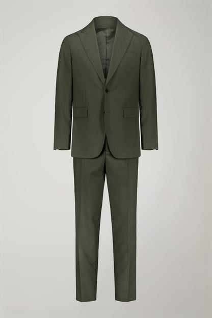Men's single-breasted suit with peaked lapels regular fit fabric