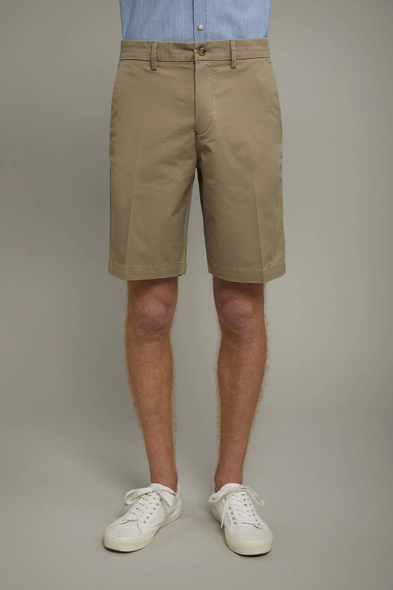 Men's Bermuda shorts classic twill construction regular fit