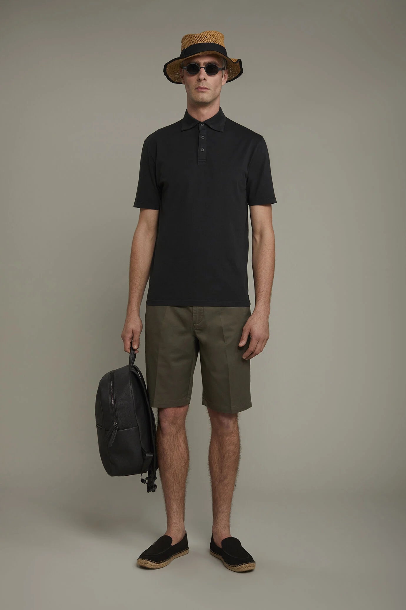 Men's Bermuda shorts classic twill construction regular fit